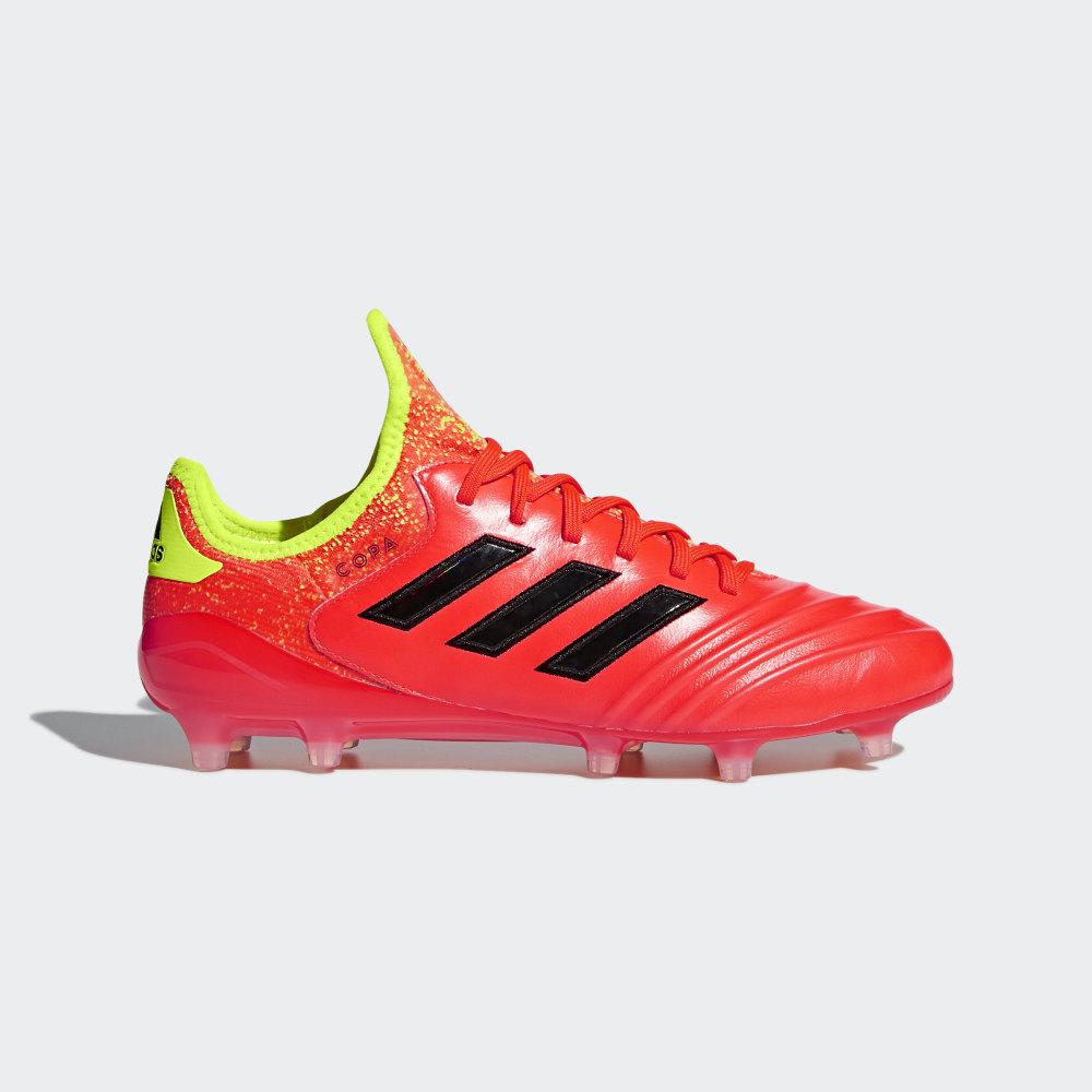 Ghete Fotbal Adidas Copa 18.1 Firm Ground Barbati Romania - Rosii/Negrii/Galbeni DB2169